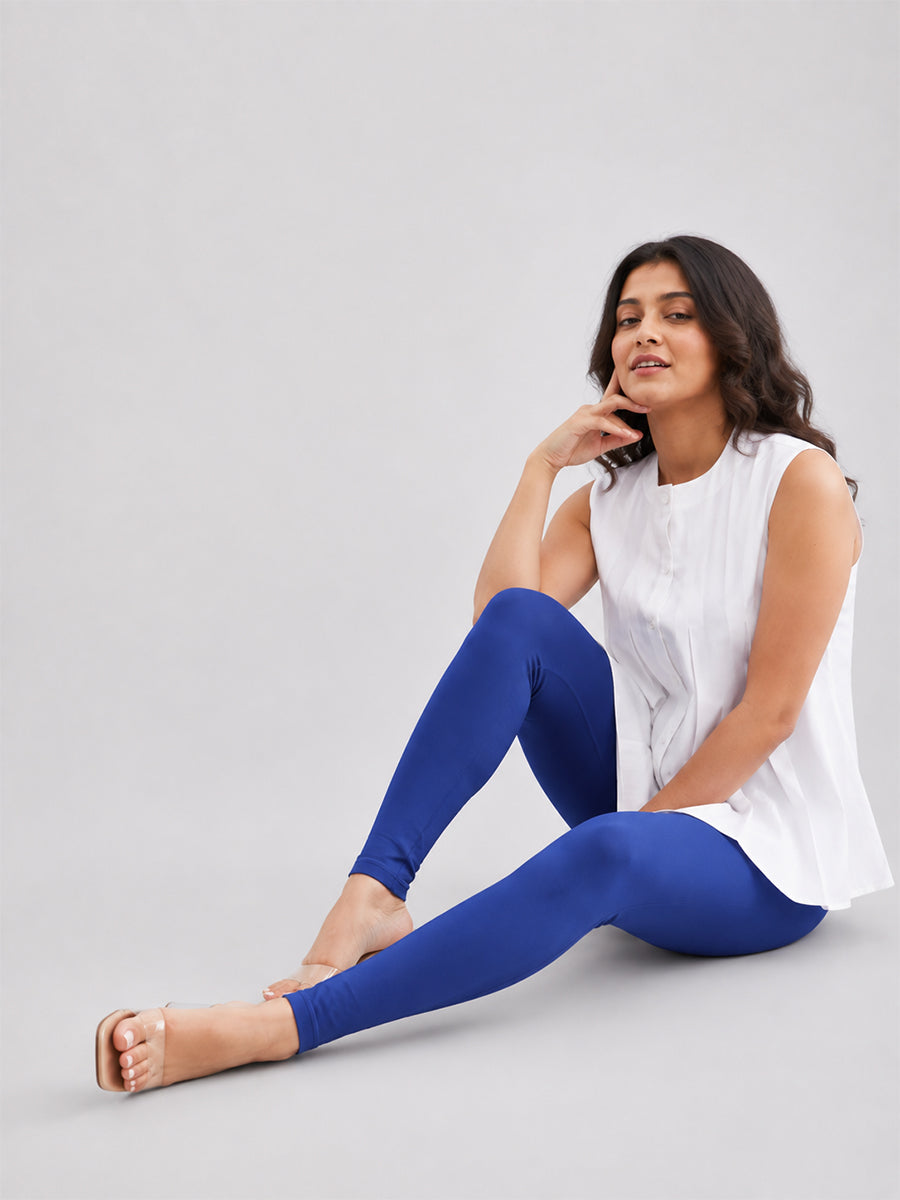 Ankle Length Leggings Royal Blue