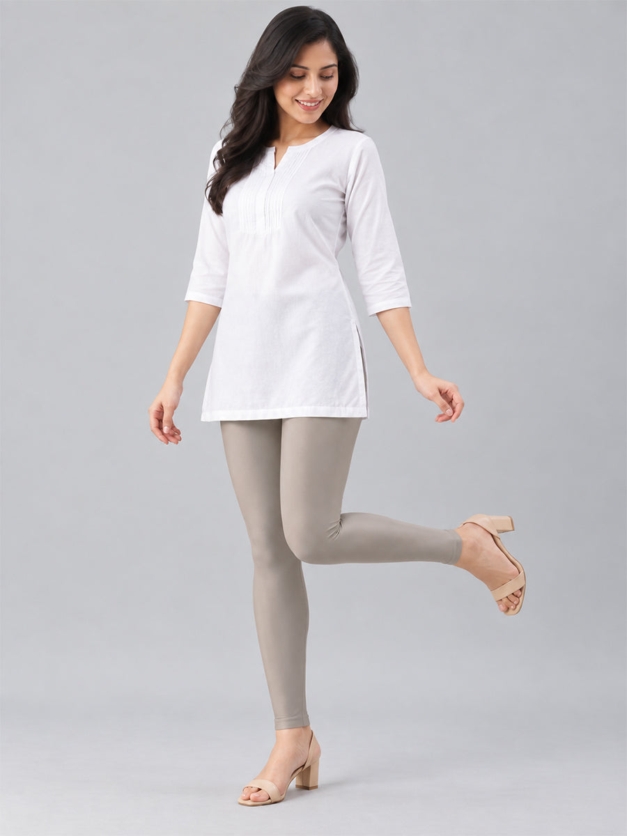 Shimmer Ankle Length Leggings Copper