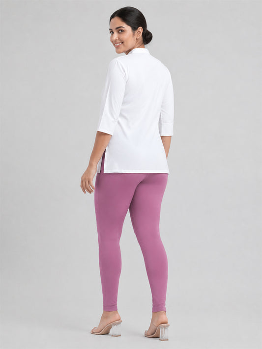 Ankle Length Leggings Rose Wine