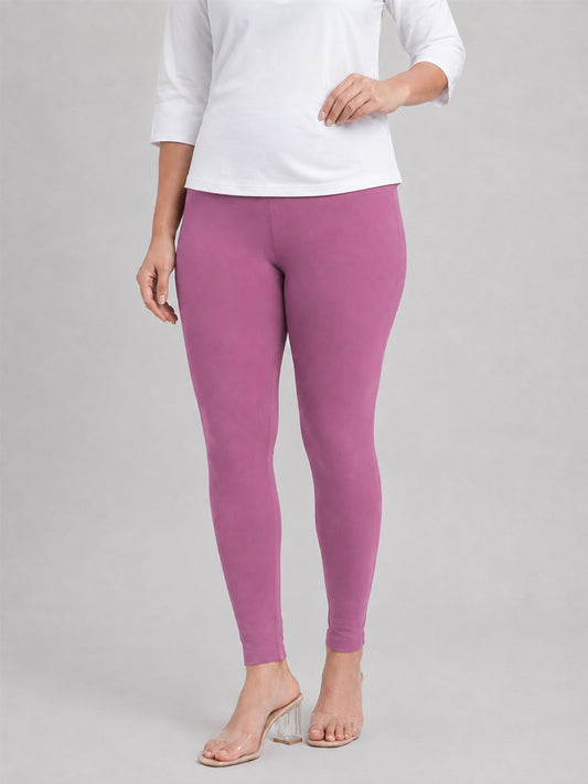 Ankle Length Leggings Rose Wine