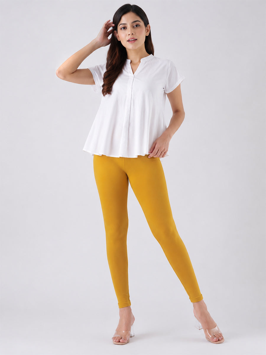 Ankle Length Leggings Mustard