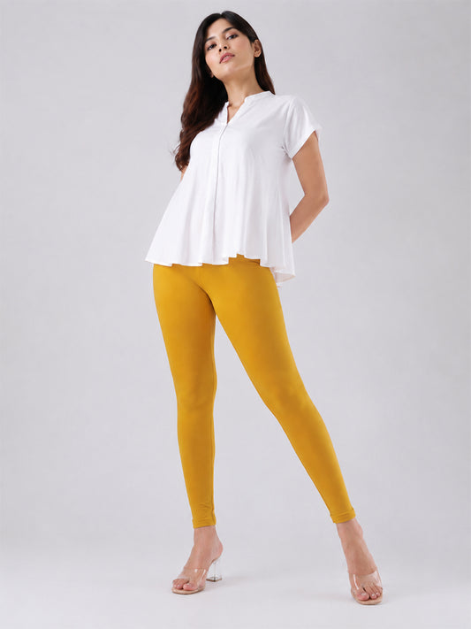 Ankle Length Leggings Mustard