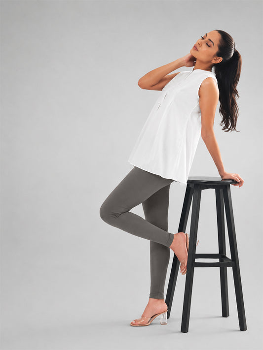 Ankle Length Leggings Grey