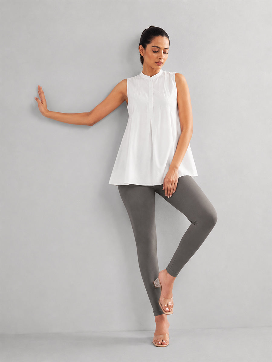 Ankle Length Leggings Grey