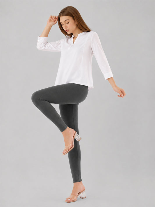 Ankle Length Leggings Grey
