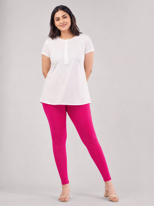 Ankle Length Leggings Rani Pink