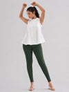 Ankle Length Leggings Bottle Green