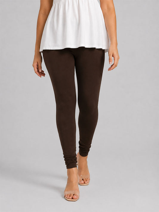 Churidar Leggings Chocolate Brown