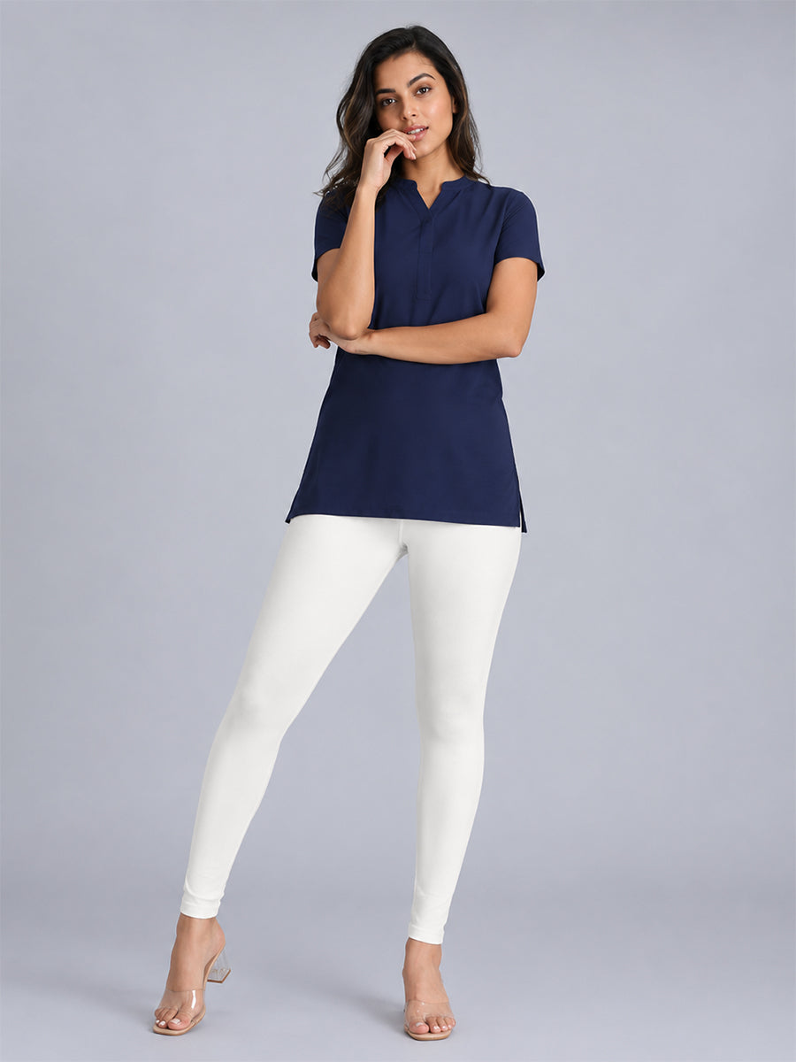 Ankle Length Leggings White