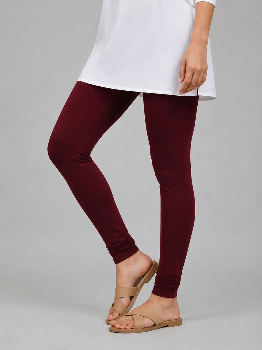 Churidar Leggings Wine