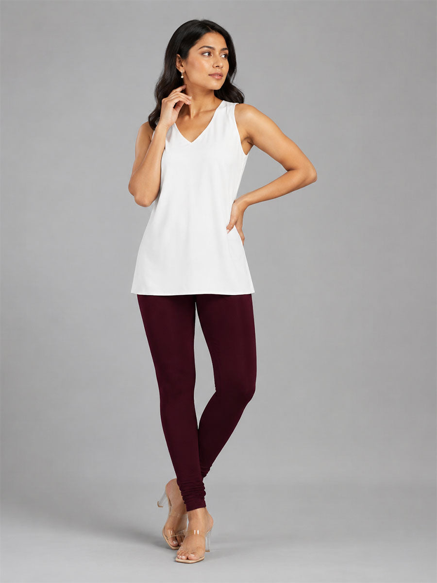 Churidar Leggings Maroon