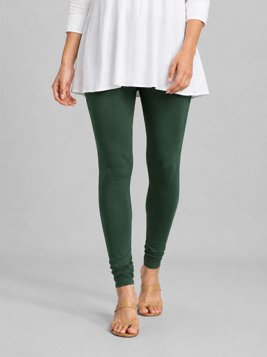 Churidar Leggings Bottle Green