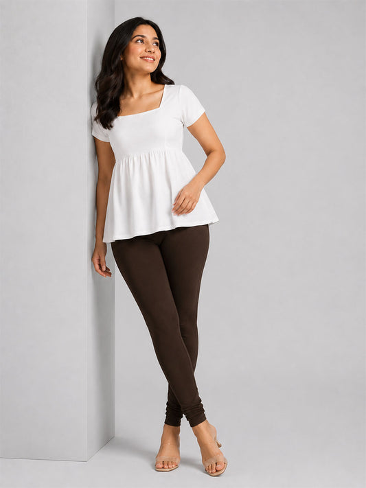 Churidar Leggings Chocolate Brown