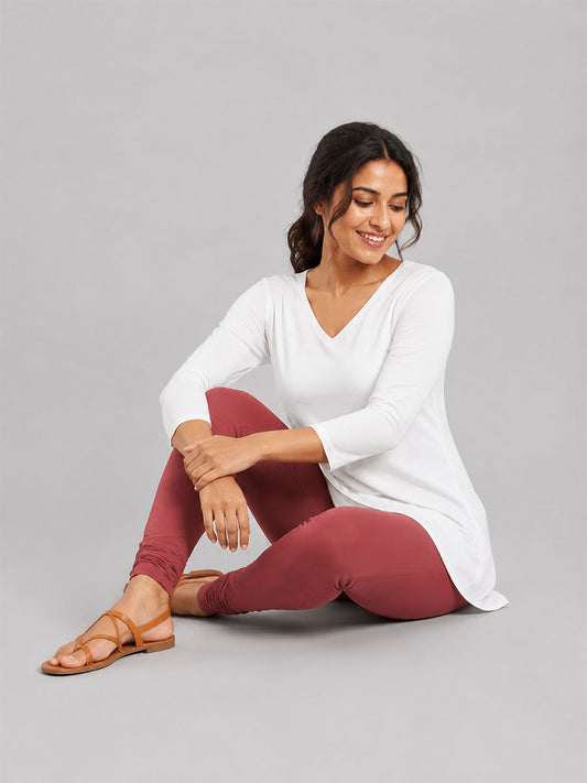 Churidar Leggings Marsala