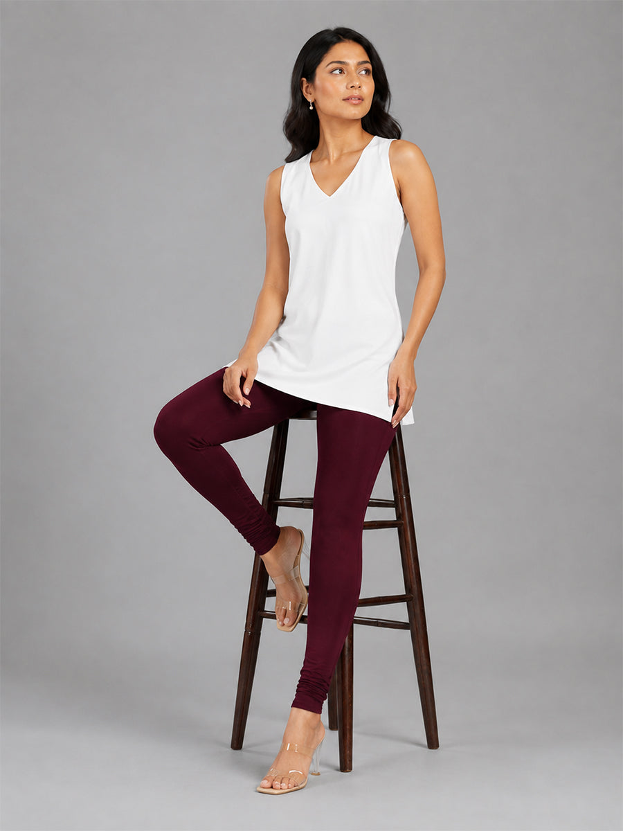Churidar Leggings Maroon