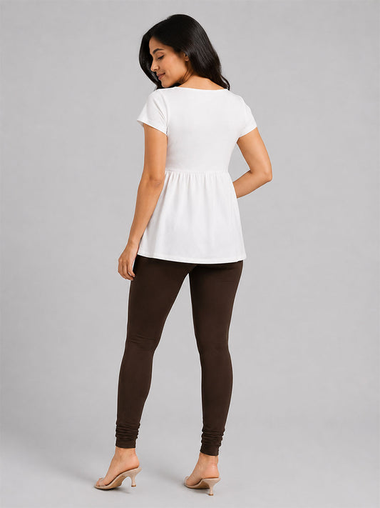 Churidar Leggings Chocolate Brown