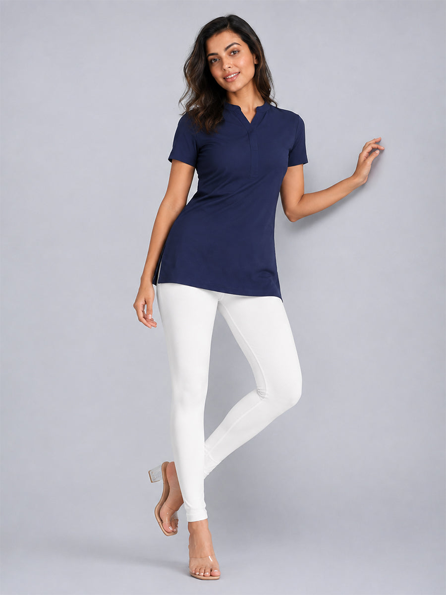 Ankle Length Leggings White