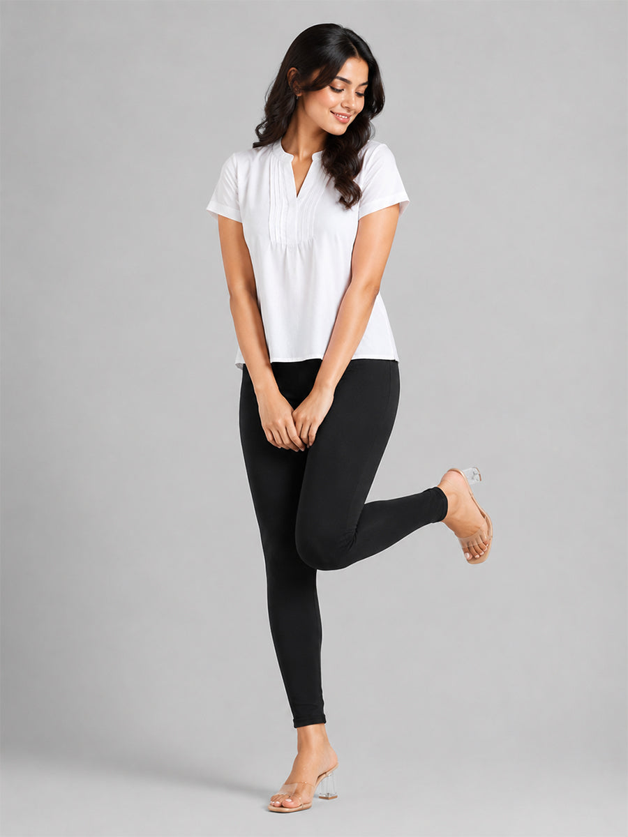 Ankle Length Leggings Black