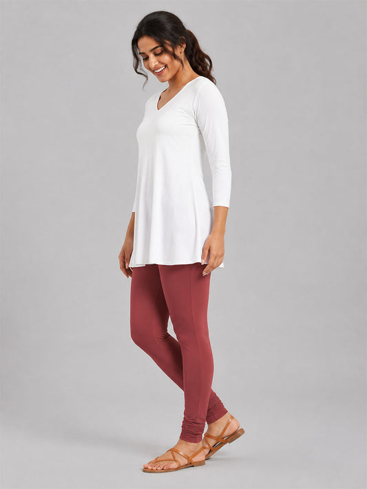 Churidar Leggings Marsala