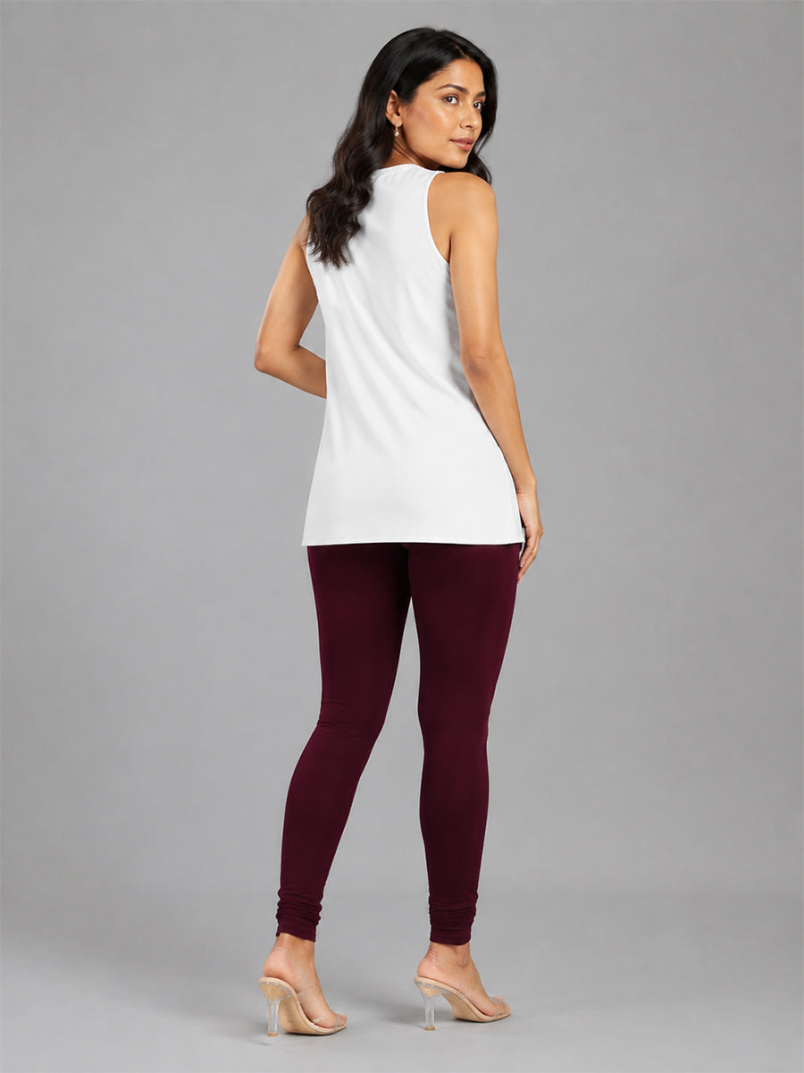 Churidar Leggings Maroon