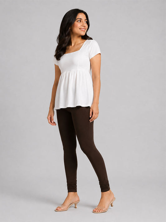 Churidar Leggings Chocolate Brown