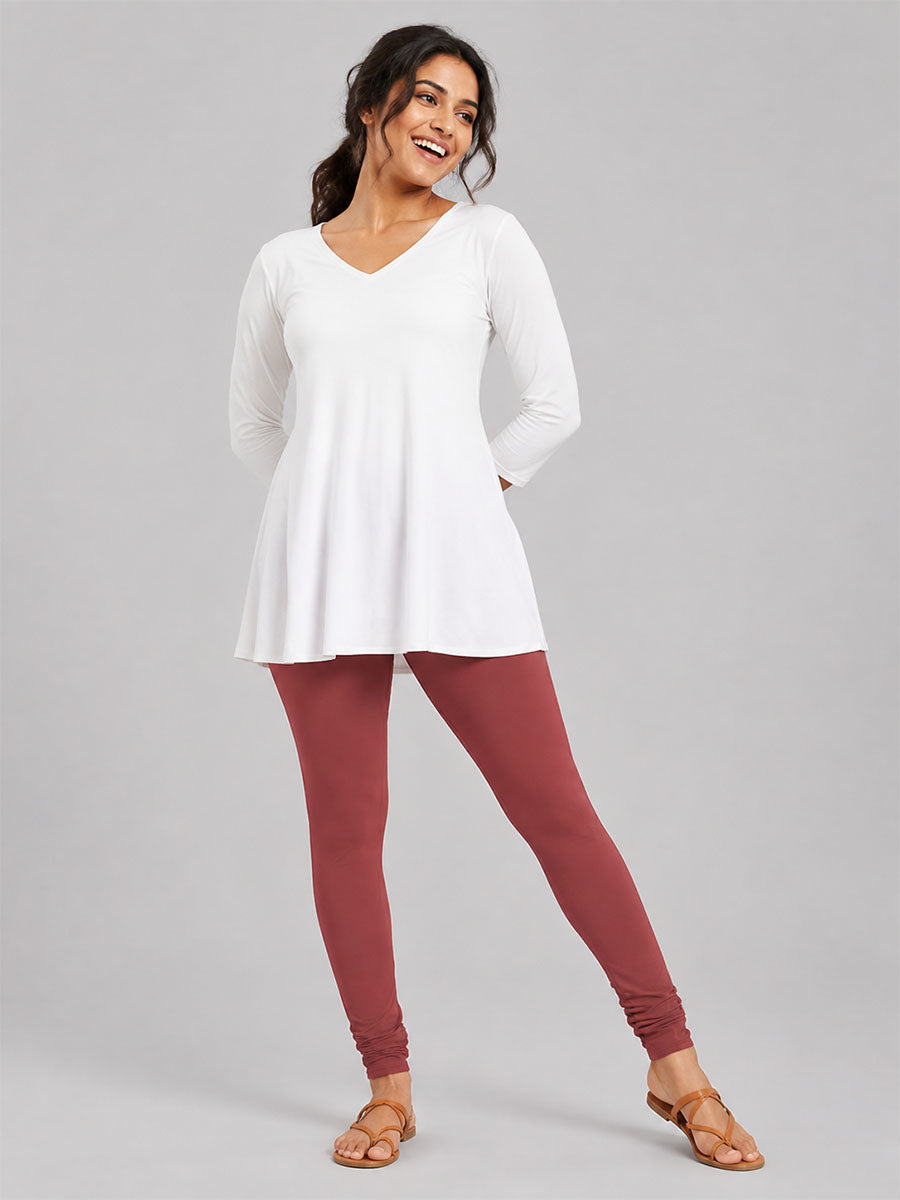 Churidar Leggings Marsala