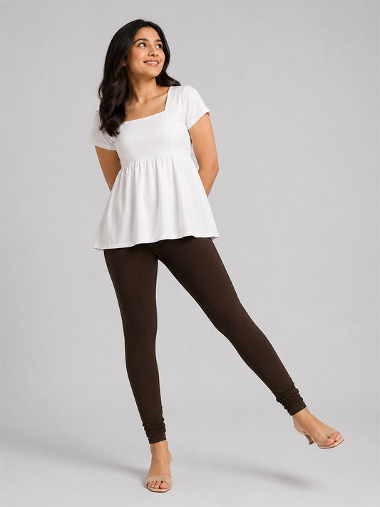 Churidar Leggings Chocolate Brown