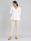Ankle Length Leggings Cream