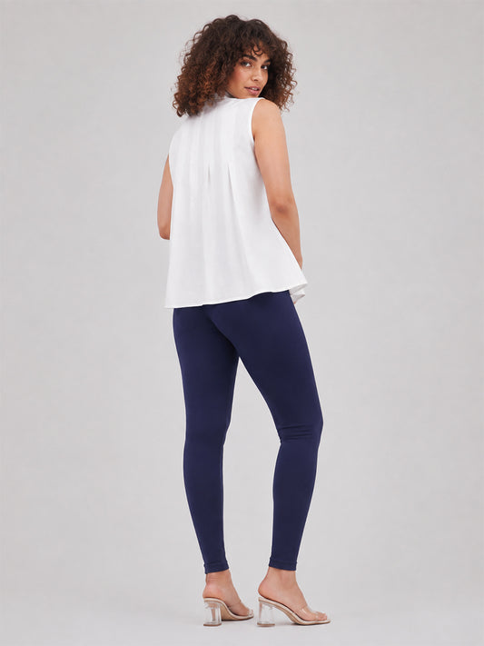 Ankle Length Leggings  Navy