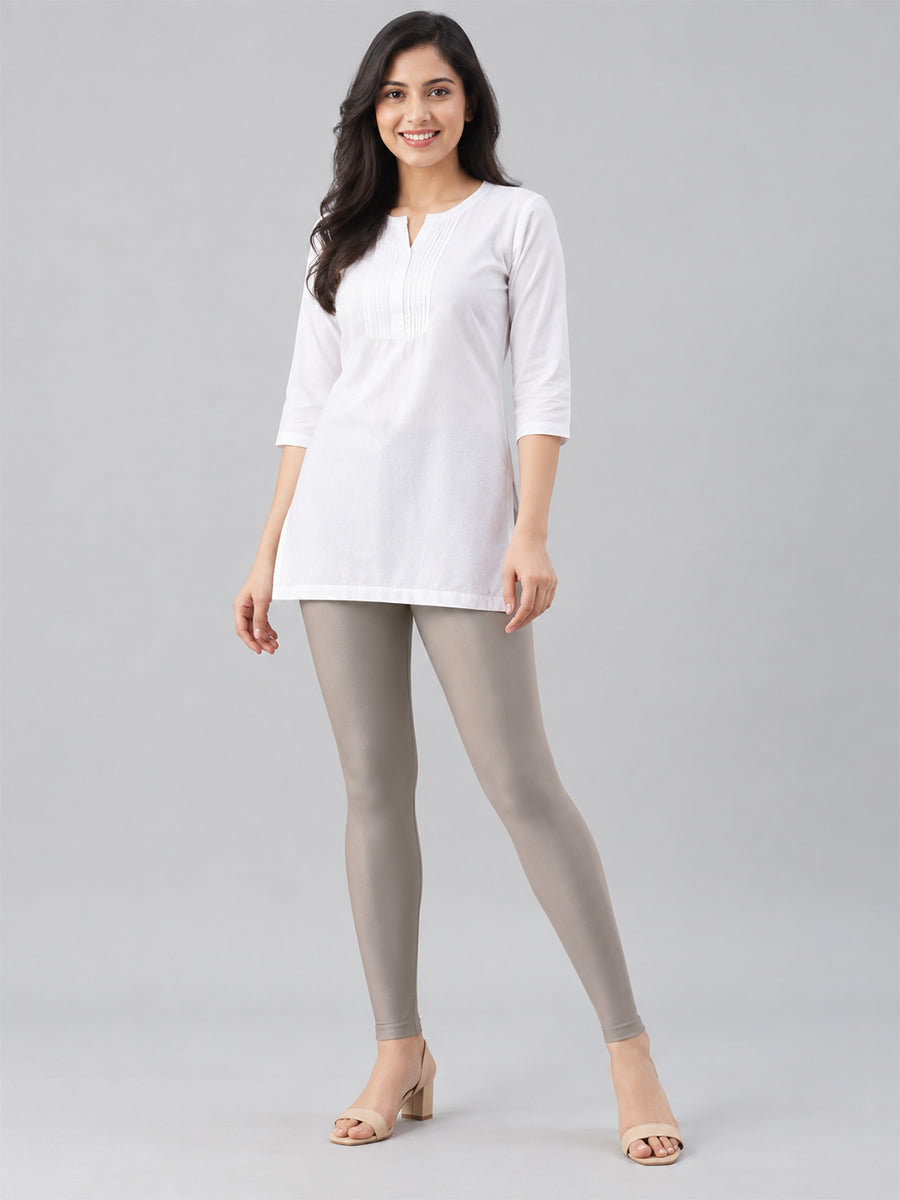 Shimmer Ankle Length Leggings Copper