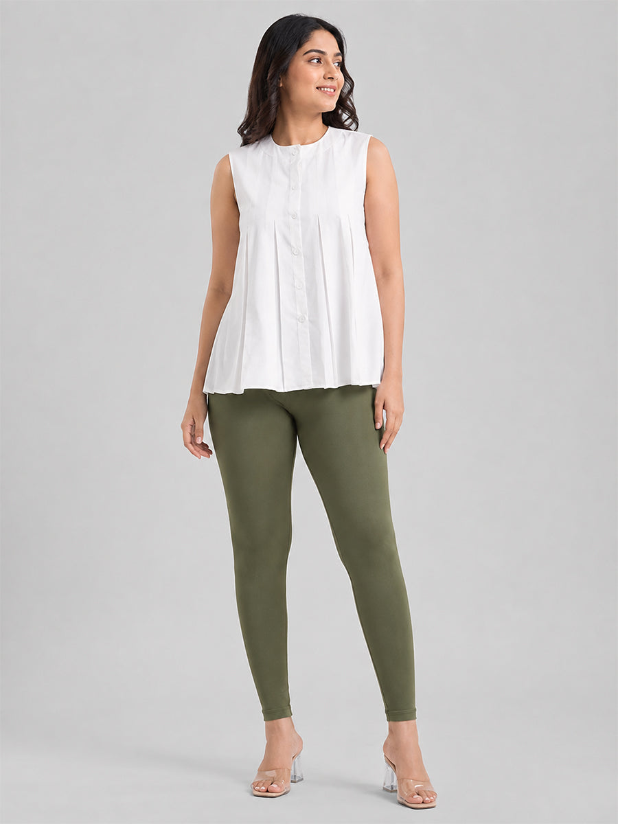 Ankle Length Leggings Water Cress