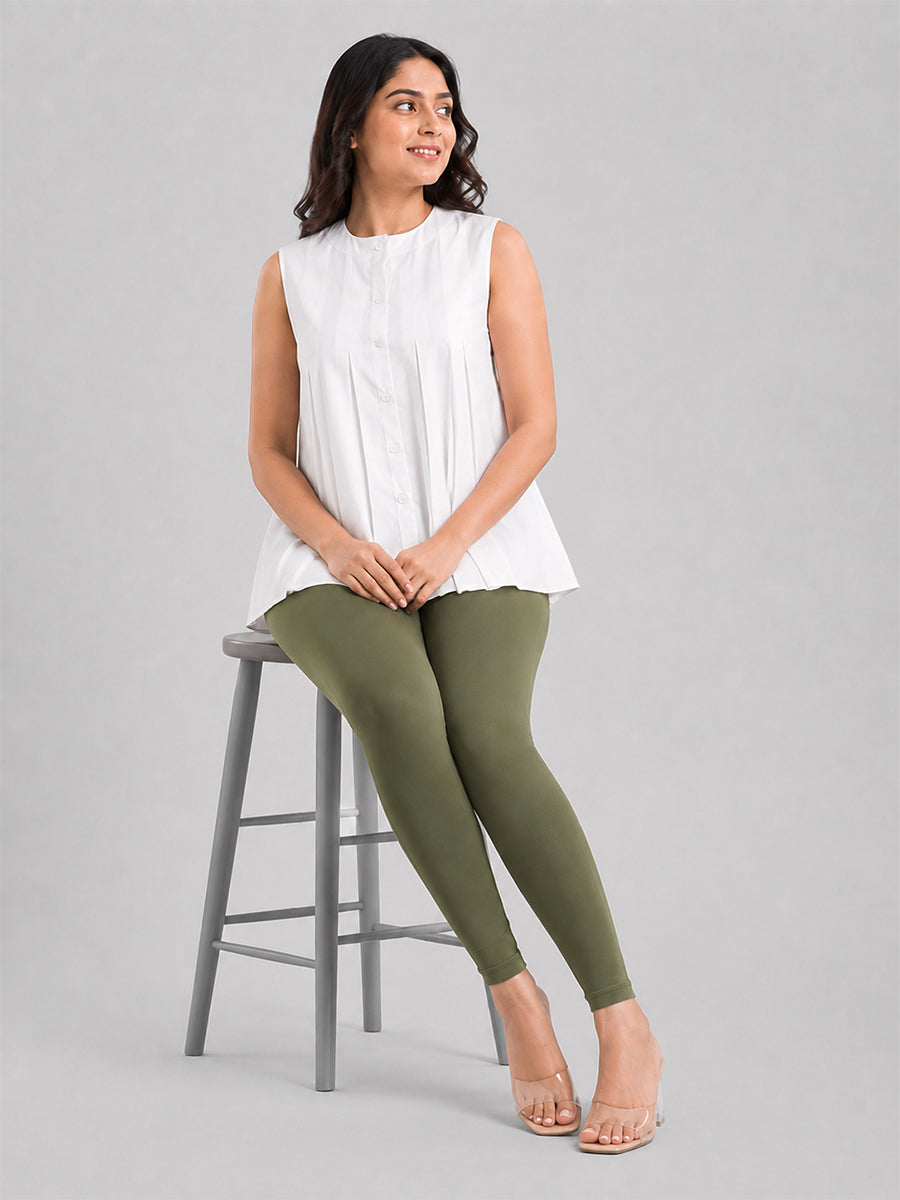 Ankle Length Leggings Water Cress