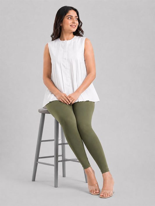 Ankle Length Leggings Water Cress