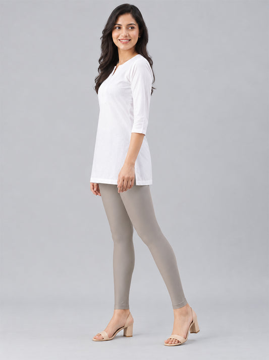 Shimmer Ankle Length Leggings Copper