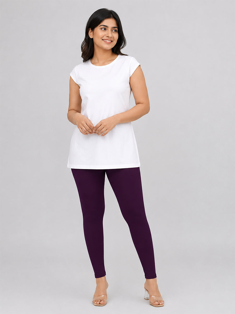 Ankle Length Leggings Fushia