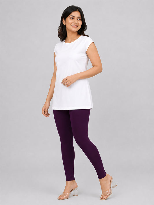 Ankle Length Leggings Fushia