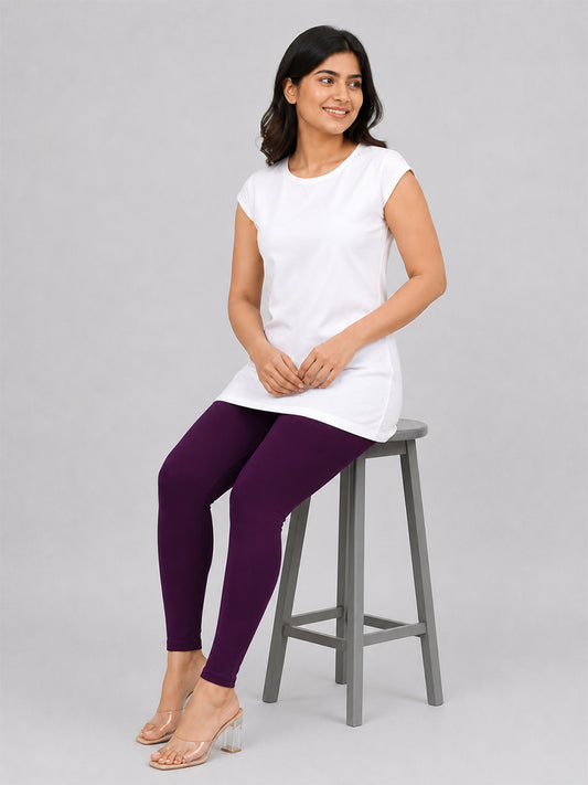 Ankle Length Leggings Fushia