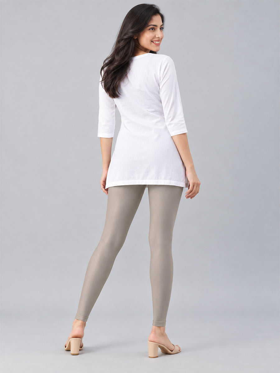 Shimmer Ankle Length Leggings Copper